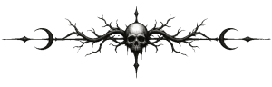 Filigrana con una calavera