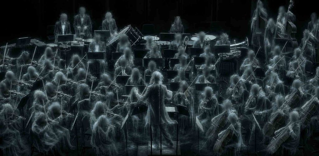 A cinco tiempos de tu muerte. Orquesta fantasmal.